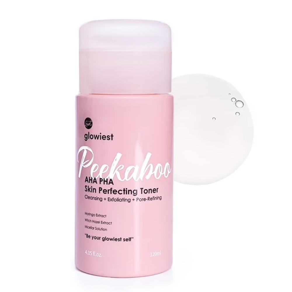 ASK FOR 50% OFF!✅ Glowiest Peekaboo AHA PHA Skin Perfecting Toner NEW